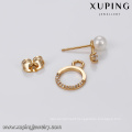 94065 latest design jewelry circle shape pearl ladies earrings